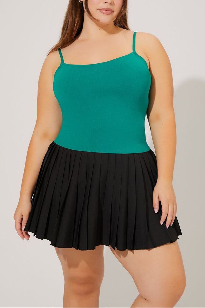 Plus Size Lace-Up Sweater-Knit Cami