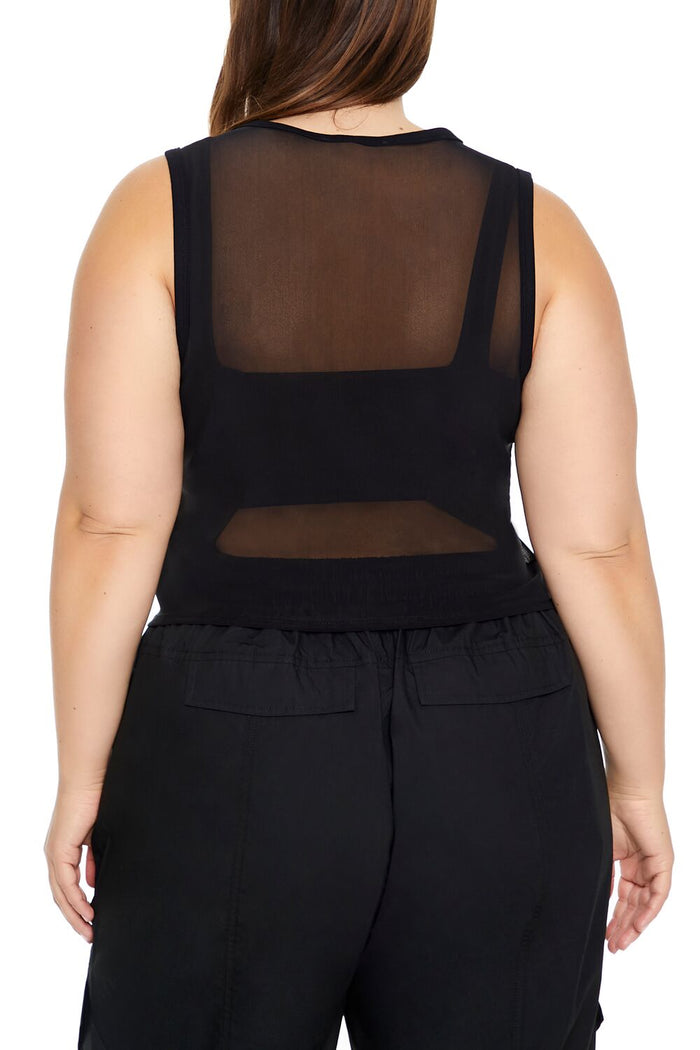 Plus Size Rhinestone NY Tank Top