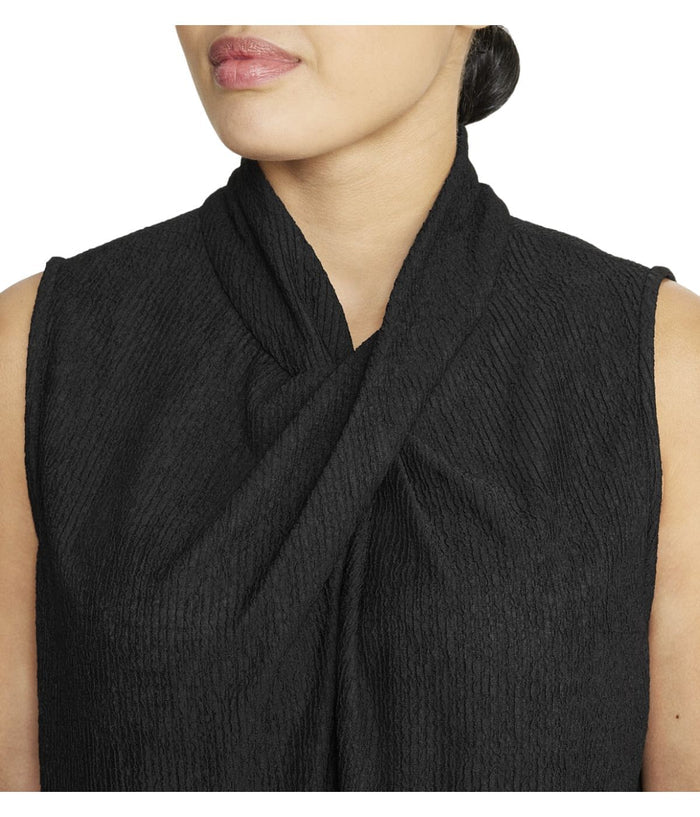 Plus Size Twist Neck Sleeveless Top