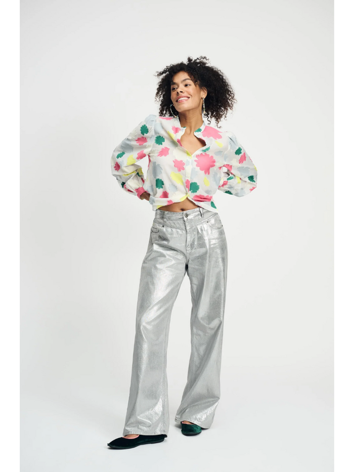 Pom Blouse Bouquet Multi