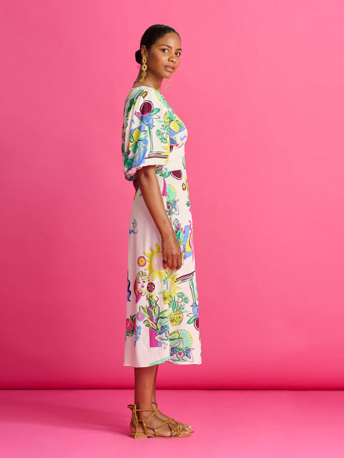 Pom Dress Sicilian Love