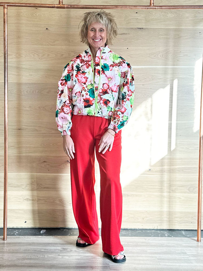 Pom Trousers Scarlet Red Summer