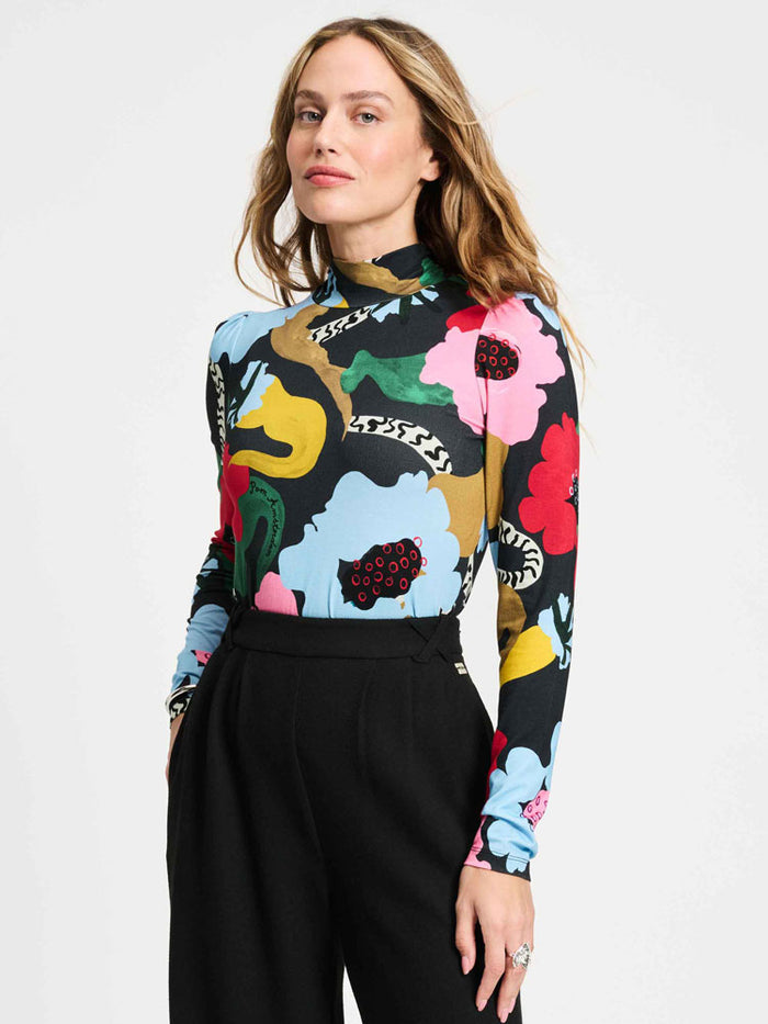 Pom Turtleneck Autumn Garden