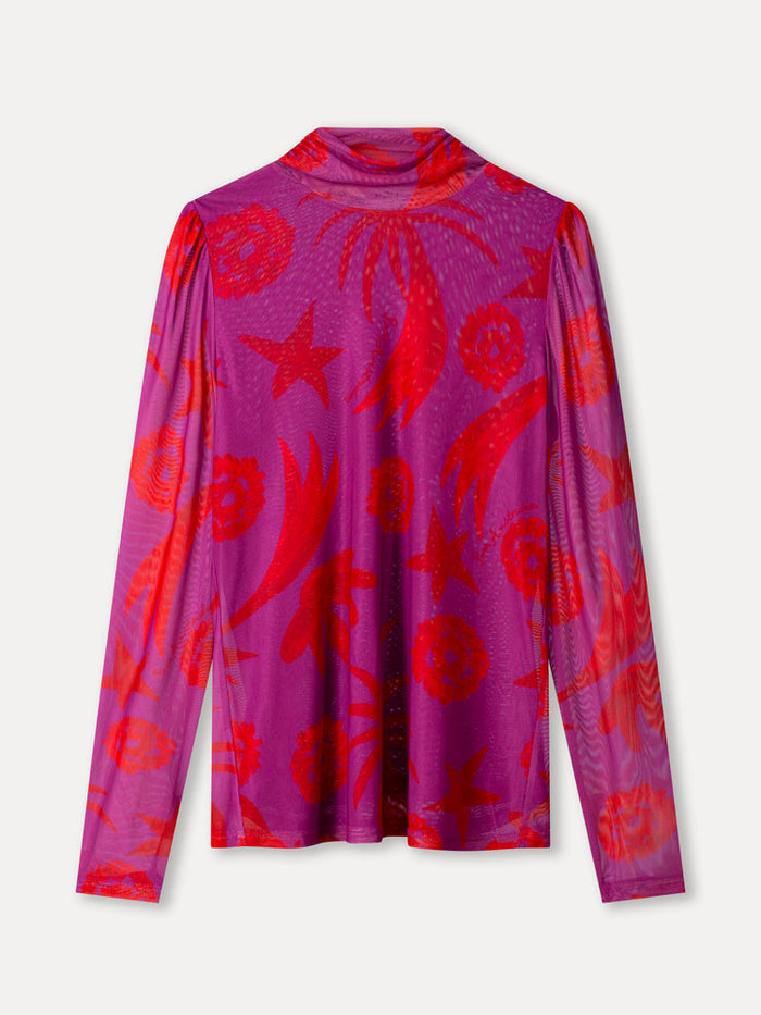 Pom Turtleneck Splashing Fireworks