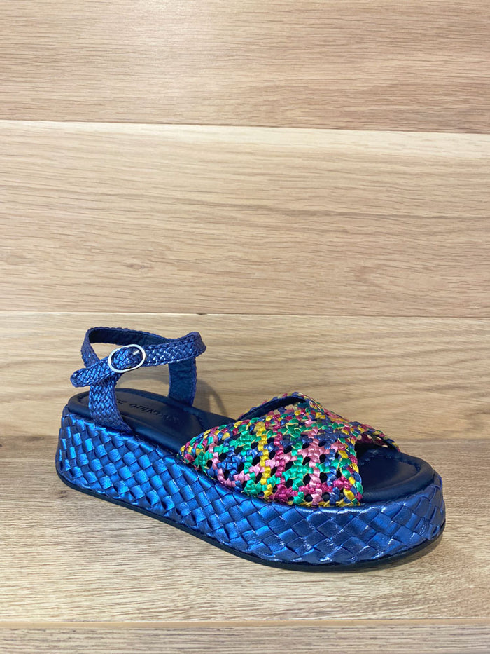 Pons Quintana Maui Metallic Mixed Blue Sandal