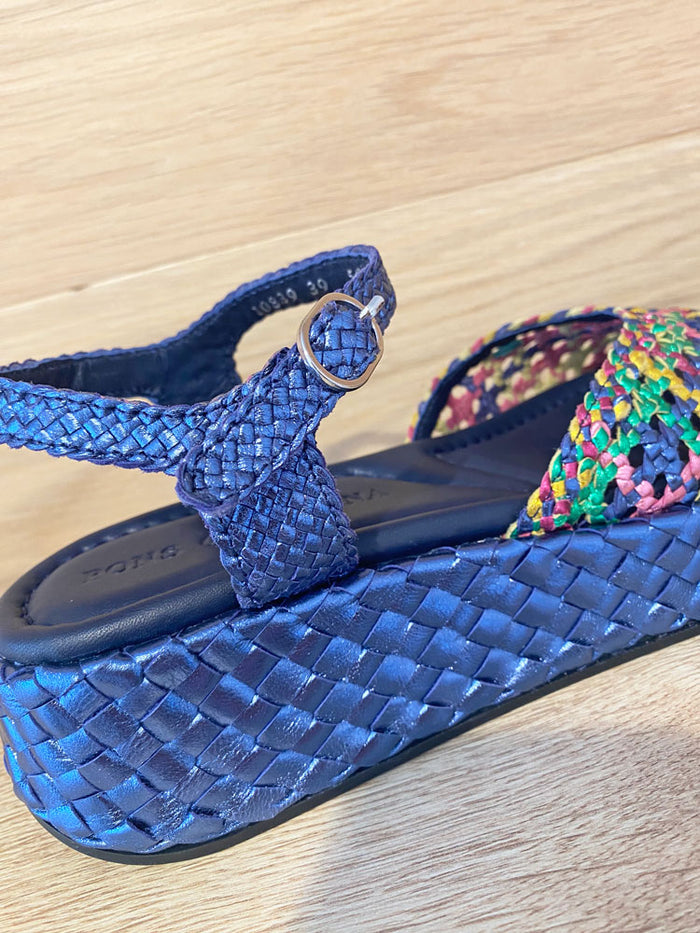 Pons Quintana Maui Metallic Mixed Blue Sandal