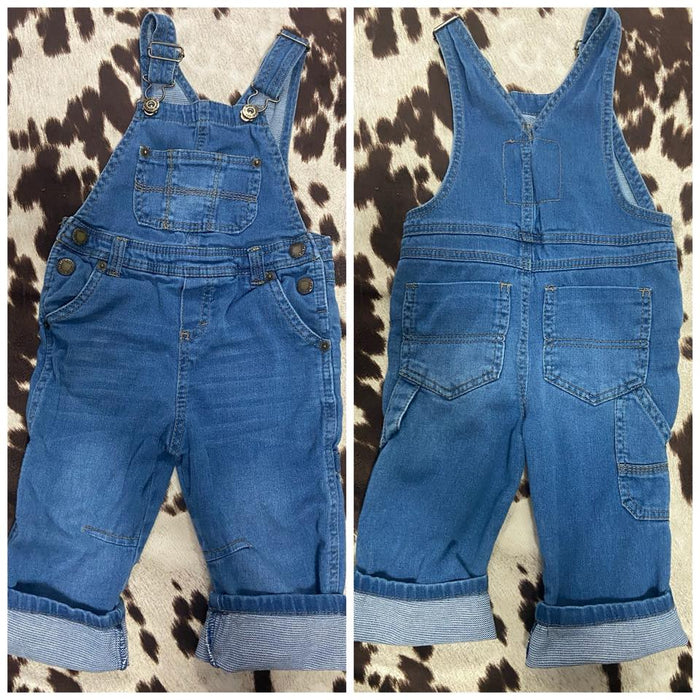 Pre-Loved Genuine Kids Oshkosh B'Gosh Denim Overalls *2T - Deer Creek Mercantile