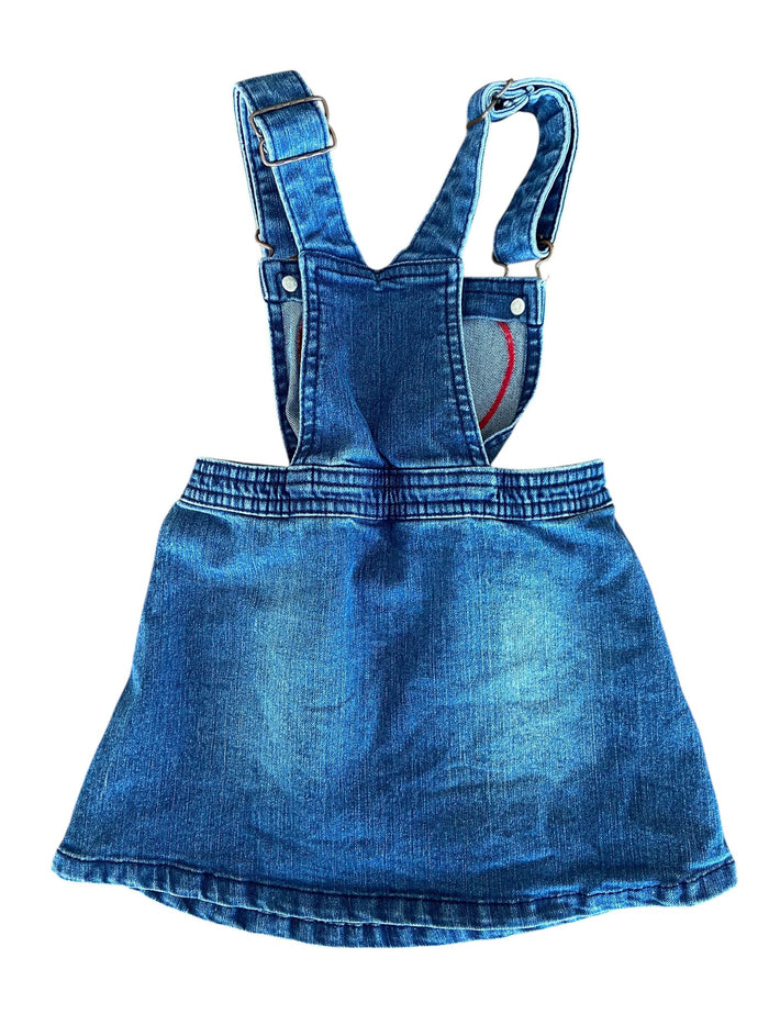 Pre-Loved Genuine Kids Oshkosh Denim Heart Dress *Size 2T - Deer Creek Mercantile