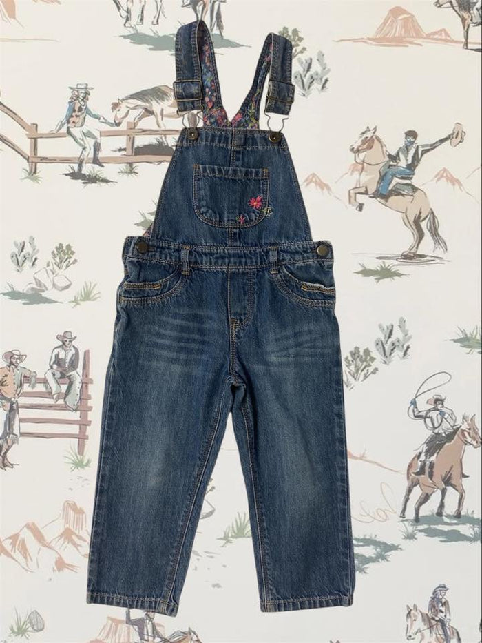 Pre-Loved Genuine Kids Oshkosh Floral Denim Overalls *Size 24 Months - Deer Creek Mercantile