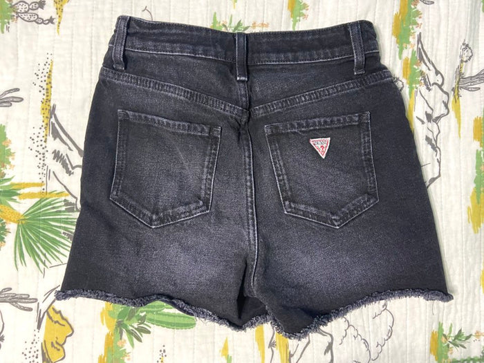 Pre-Loved Guess Denim Shorts * Black Size 25 - Deer Creek Mercantile