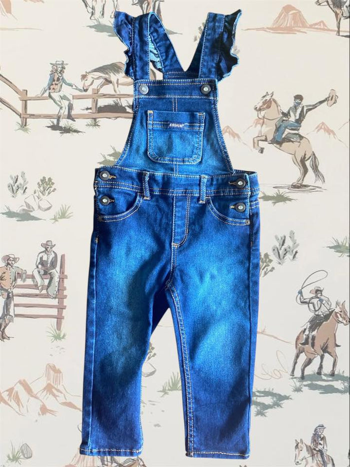 Pre-Loved Jordache Ruffle Sleeve Overalls *2T - Deer Creek Mercantile