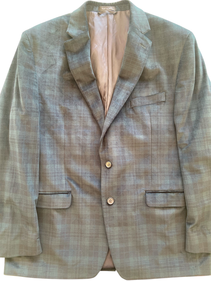 Pre-Loved Lauren Ralph Lauren Green Velvet Style Sport Coat Jacket *44R - Deer Creek Mercantile