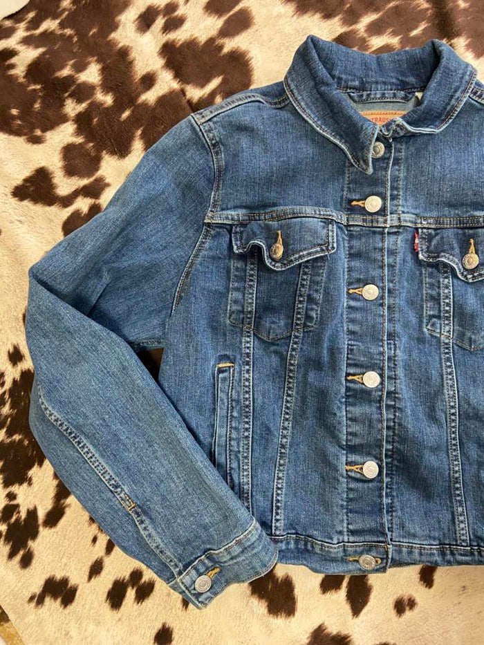 Pre-Loved Levi's Denim Jean Jacket Women's Size XL - Deer Creek Mercantile