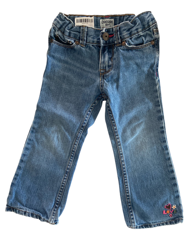 Pre-Loved OshKosh Baby Girls Jeans Size 3T - Deer Creek Mercantile