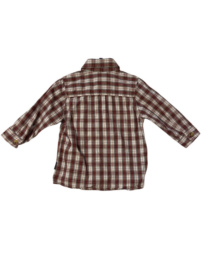 Pre-Loved Oshkosh Plaid Baby Boys Shirt *24 Months - Deer Creek Mercantile