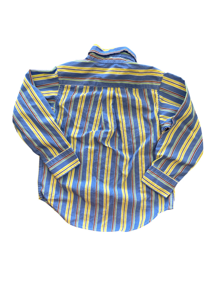Pre-Loved Ralph Lauren Blue/Yellow Striped Shirt *Size 3T - Deer Creek Mercantile