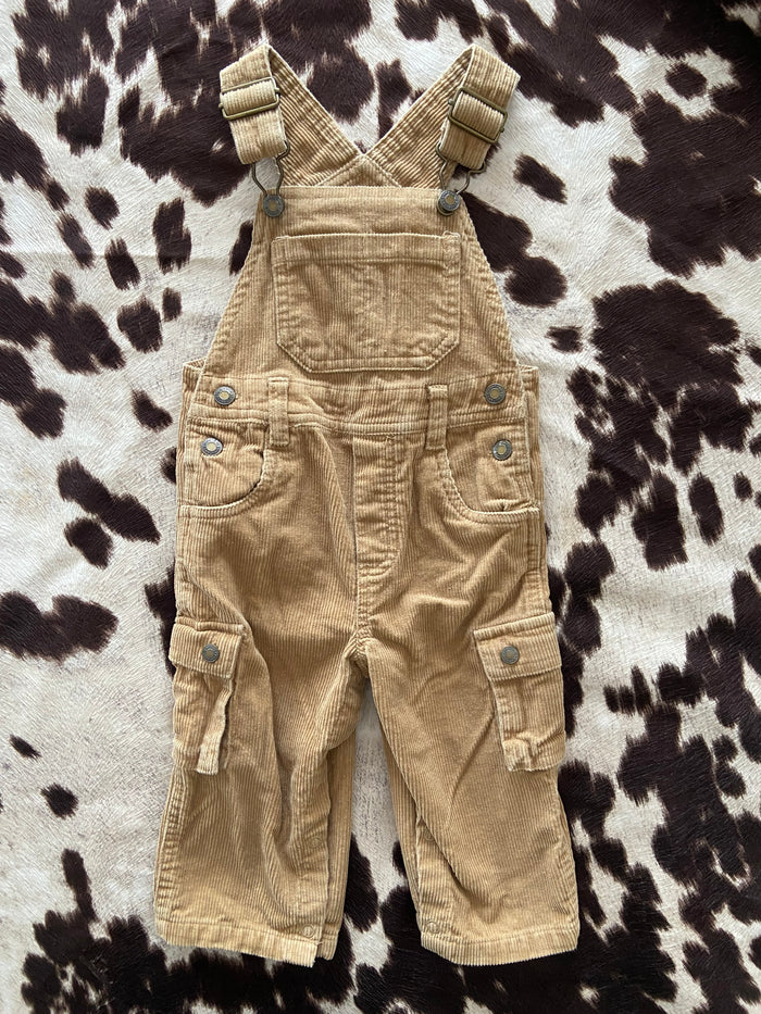 Pre-Loved Tan Overalls Greendog Brand *12 Months - Deer Creek Mercantile
