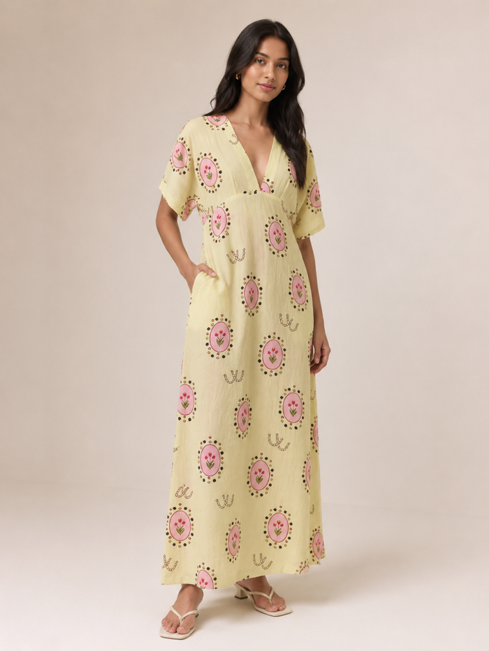 Pricilia Maxi Dress - Yellow
