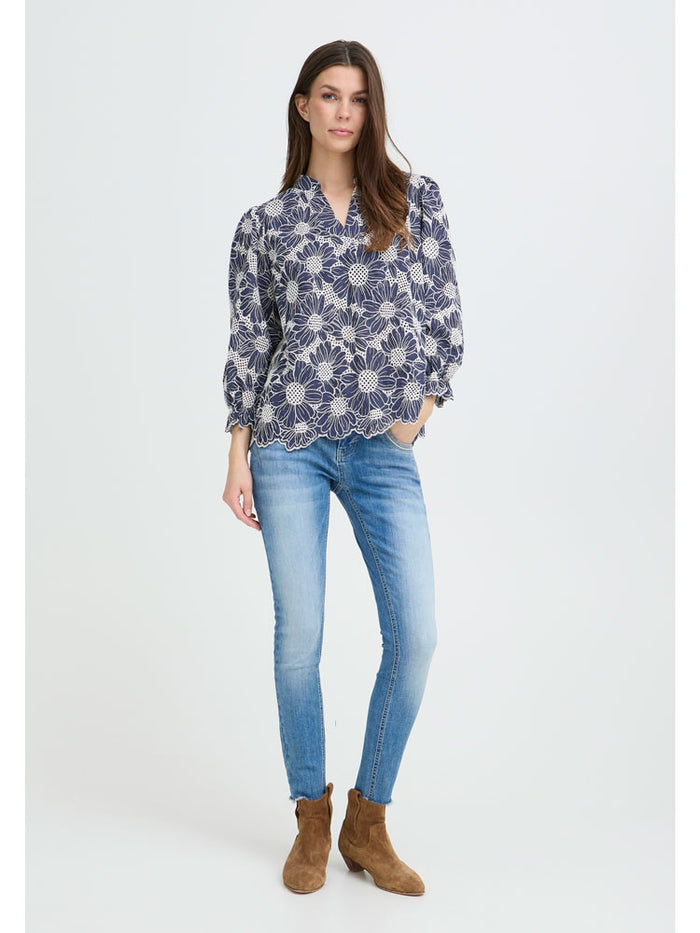 Pulz PzAdele Blouse Dark Sapphire