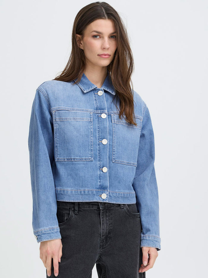 Pulz PzAnni Jacket Medium Denim Blue
