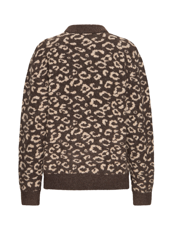 Pulz PzArtha O-Neck Pullover Animal Print