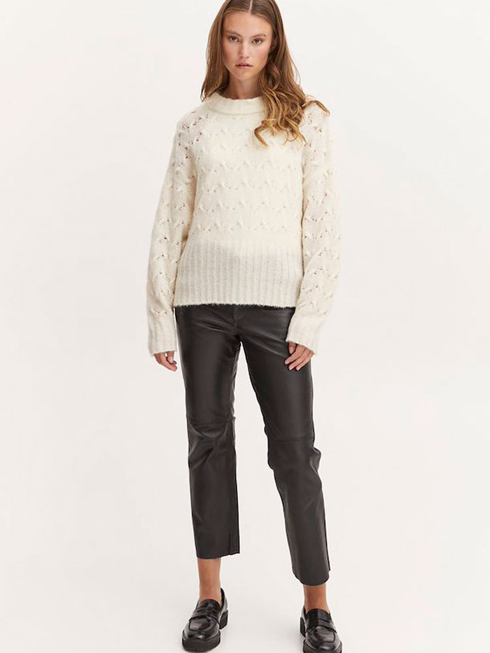 Pulz PzAstrid Pattern Pullover Turtledove