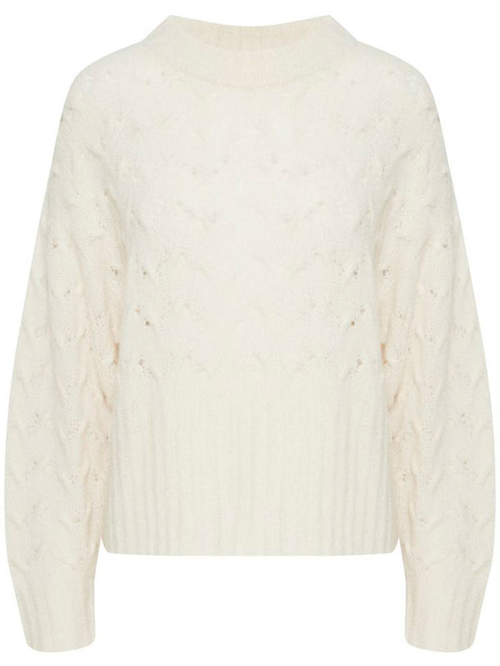 Pulz PzAstrid Pattern Pullover Turtledove
