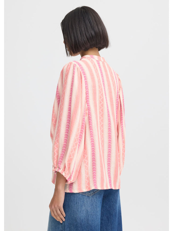 Pulz PzBetty Blouse Pink Off White