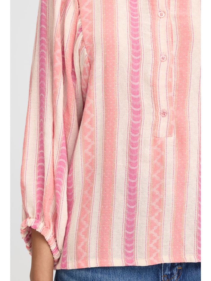 Pulz PzBetty Blouse Pink Off White