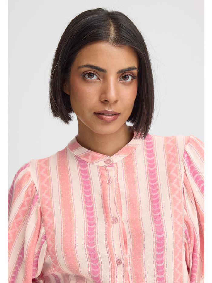 Pulz PzBetty Blouse Pink Off White