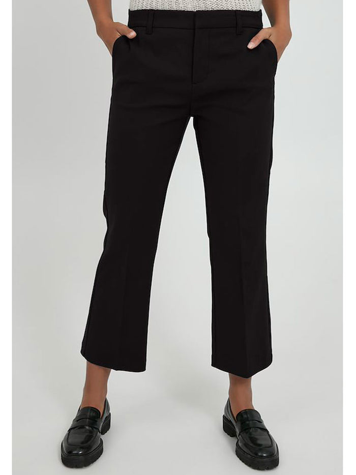 Pulz PzBindy High Waist Flared Pants Black
