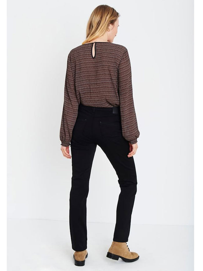Pulz PzEmma Straight Jeans Black