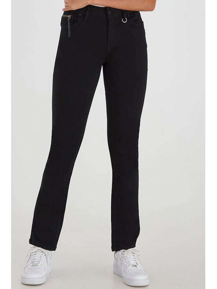 Pulz PzEmma Straight Jeans Black