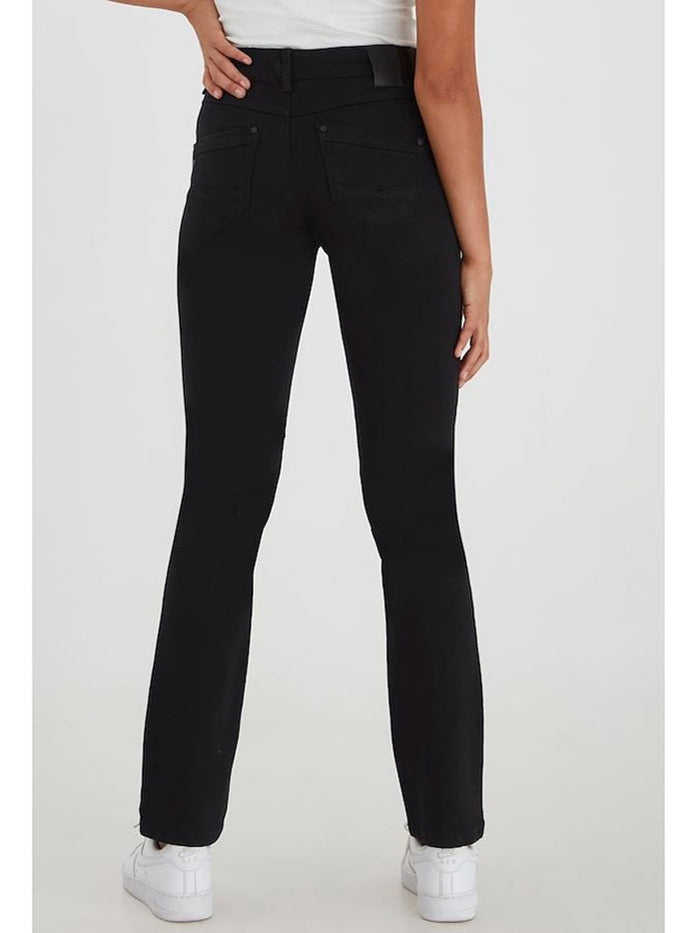 Pulz PzEmma Straight Jeans Black
