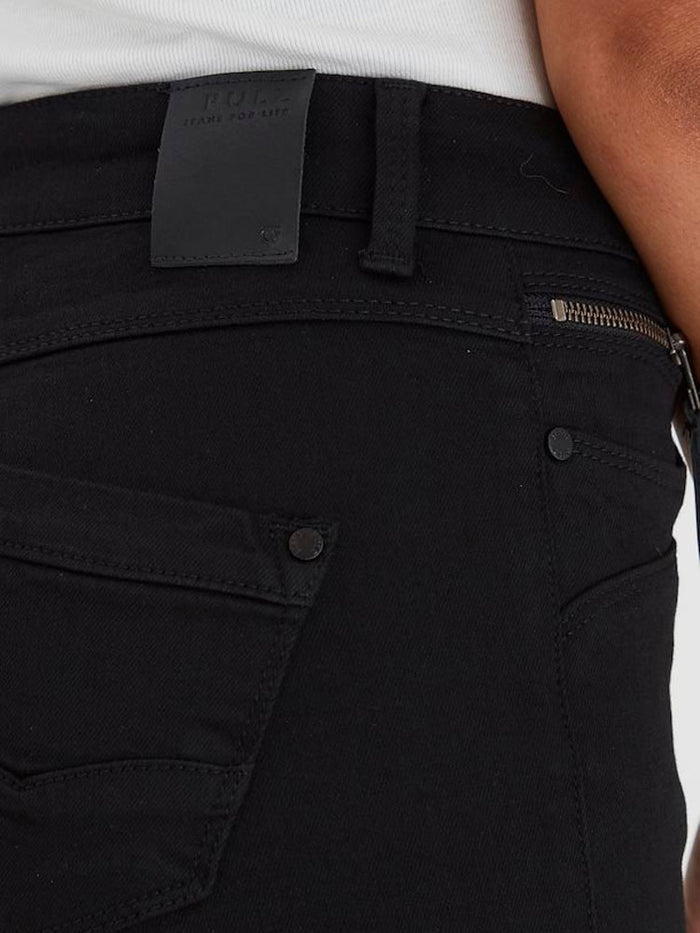 Pulz PzEmma Straight Jeans Black