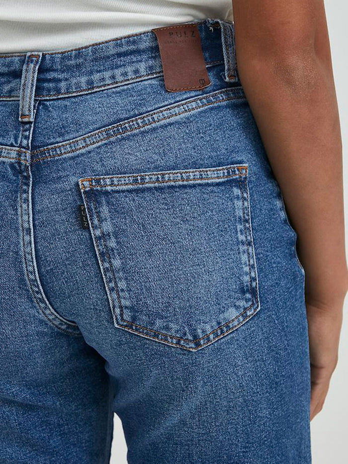 Pulz PZLIVA Jeans Regular Leg Medium Blue