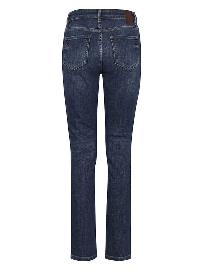 Pulz PZLIVA Straight Jeans Dark Blue