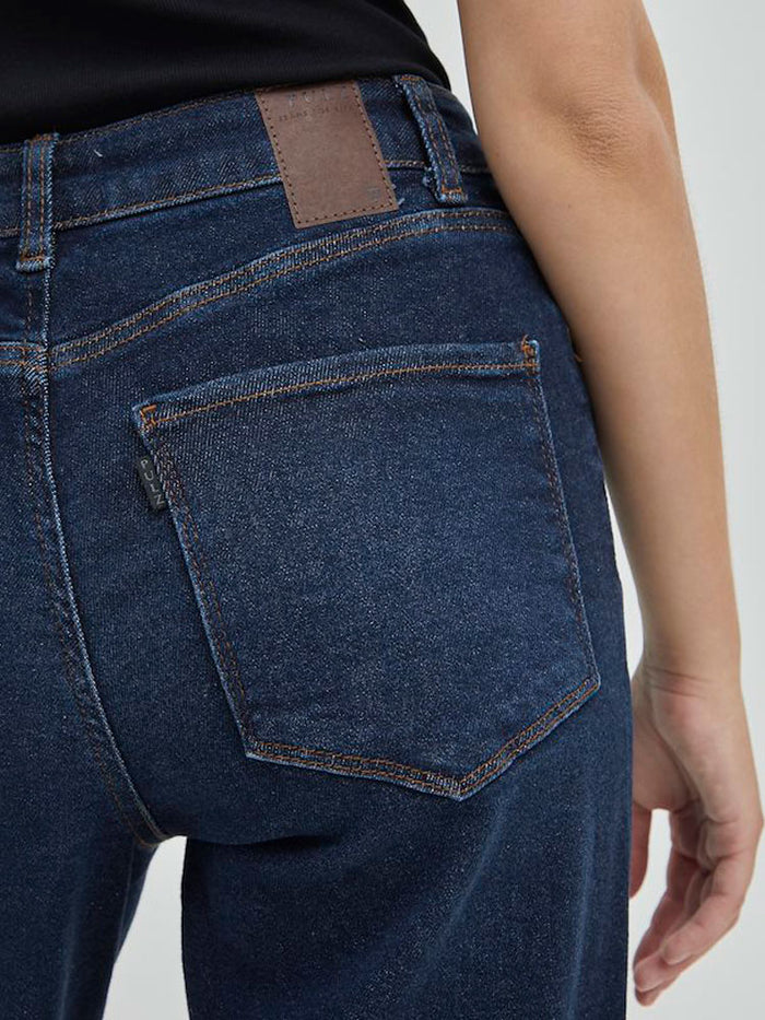 Pulz PzLiva Wide Leg Jeans Dark Blue