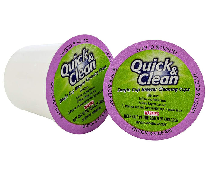 Quick & Clean 6-Pack of Cleaning Cups for Keurig K-Cup Machines - 2.0 Compatible, Stain Remover, Non-Toxic