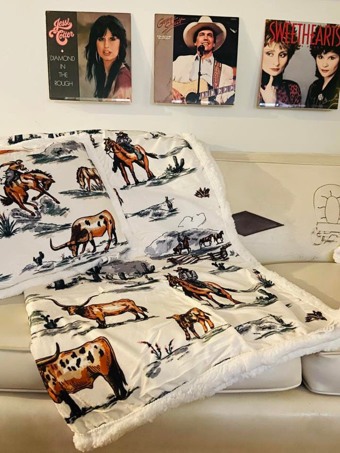Ranch Life Western Throw Blanket *Multi - Deer Creek Mercantile