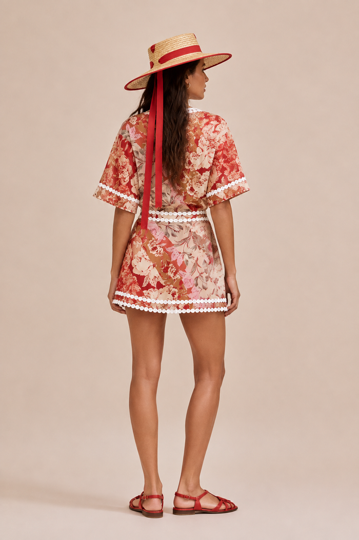 Red Mist Co ord Set - Red