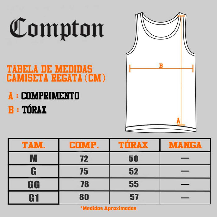 Regata Compton Logo Cinza - COMPTON