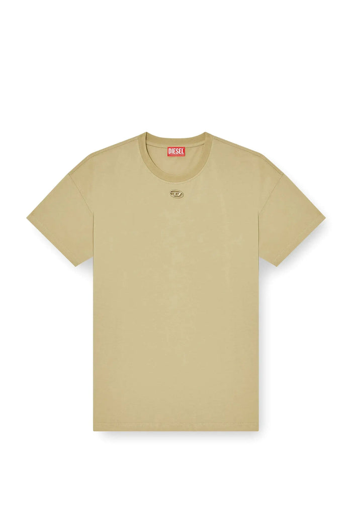 Relaxed cotton T-shirt with Oval D embroidery