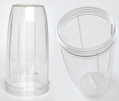 Replacement Cup for Nutribullet Replacement Parts 32oz for Nutri Bullet 600W and 900W, Pack of 2