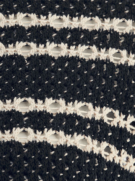 Riani Short-Sleeve Black Patterned Pullover