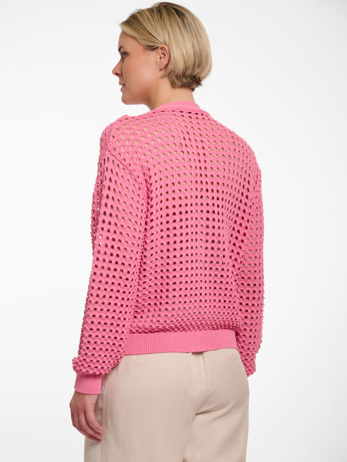 Rino & Pelle Adania Perforated Cardigan Bright Pink