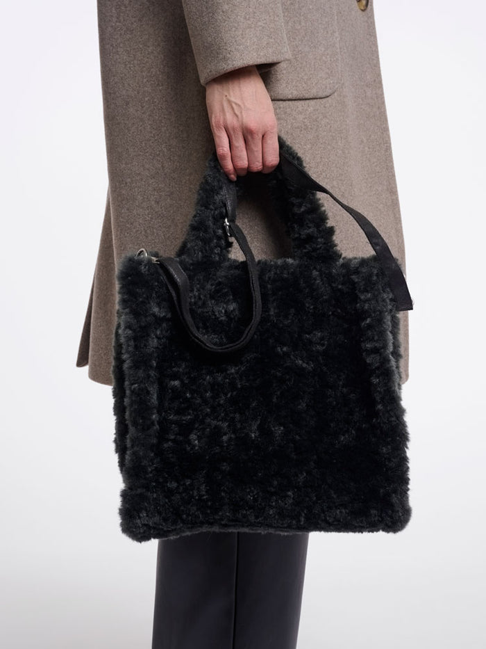 Rino & Pelle Brax Faux Fur Shopper Urban Teal