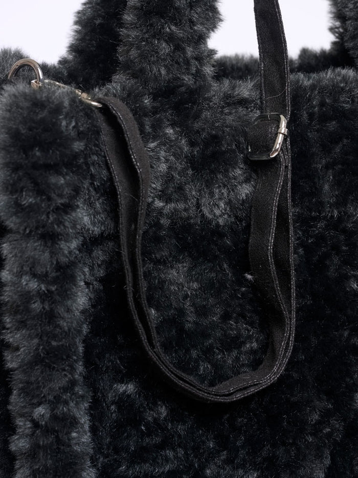 Rino & Pelle Brax Faux Fur Shopper Urban Teal