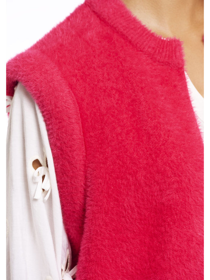 Rino & Pelle Elona Short Waistcoat Pink Punch