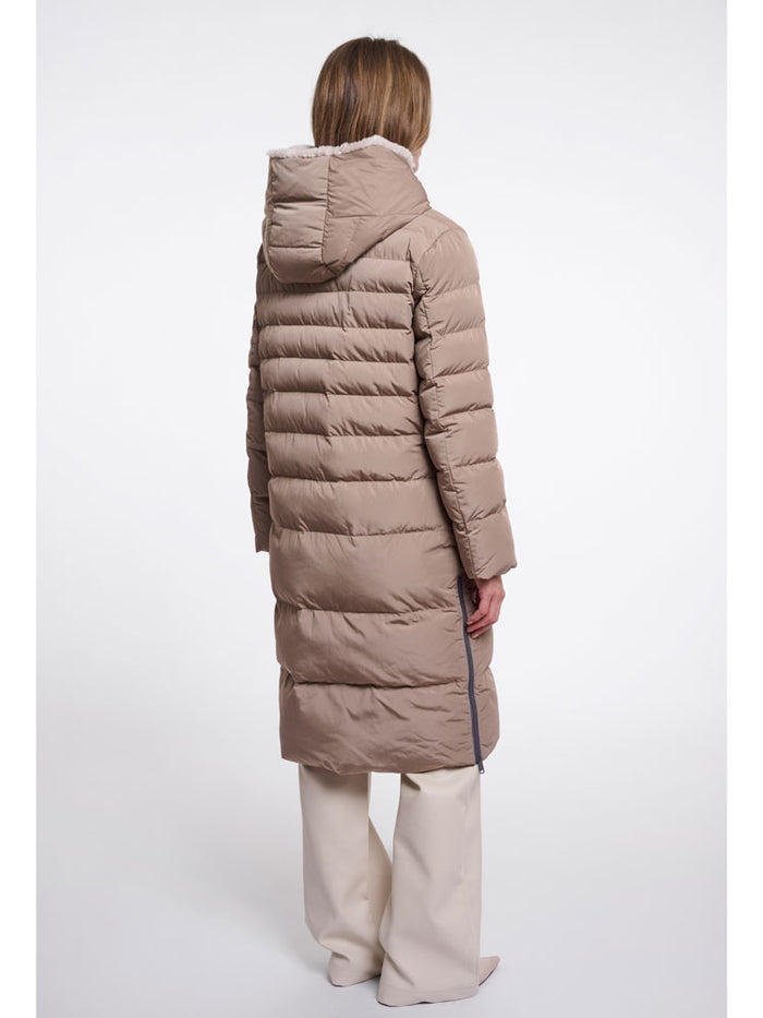 Rino & Pelle Keilafur Coat Toffee Stone